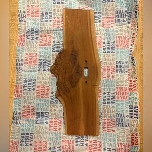 Natural Wood Hand Carved Lightplate Switch Cover